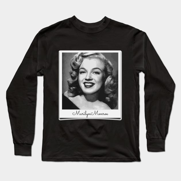 Marilyn Monroe Long Sleeve T-Shirt by Rowalyn Keith